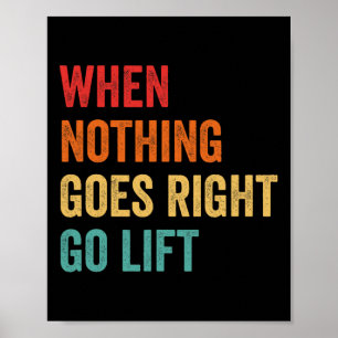 Ingenting går Höger - Bodybuilding-titel Poster