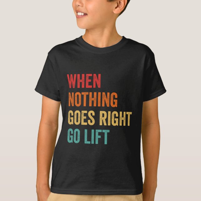 Ingenting går Höger - Bodybuilding-titel T Shirt (Framsida)
