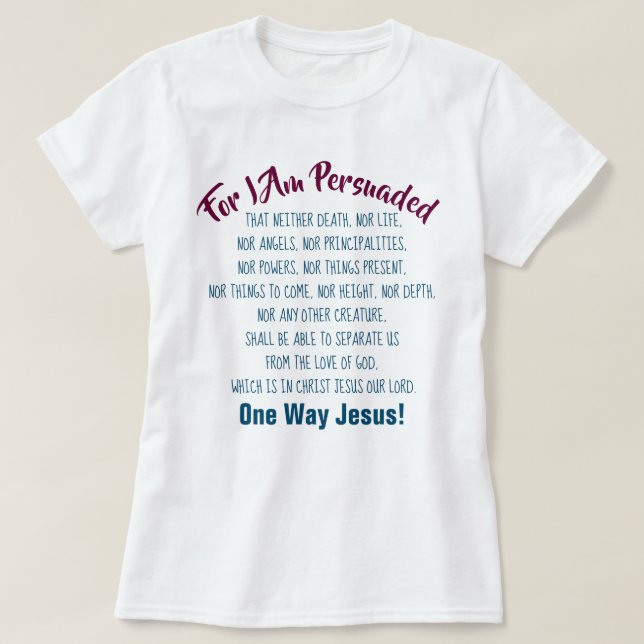 Ingenting kan avskilja oss från gudkärlekkristen t shirt (Design framsida)