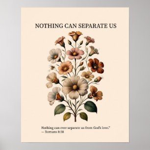 Ingenting kan skilja oss från Guds kärlek väggkons Poster