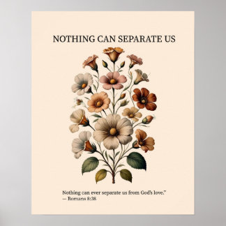 Ingenting kan skilja oss från Guds kärlek väggkons Poster