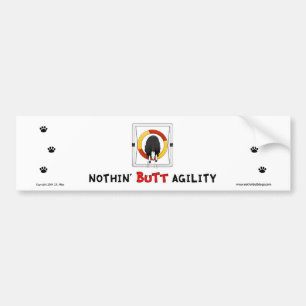 Ingenting knuffar AgilitybildekalGräns-Collien Bildekal