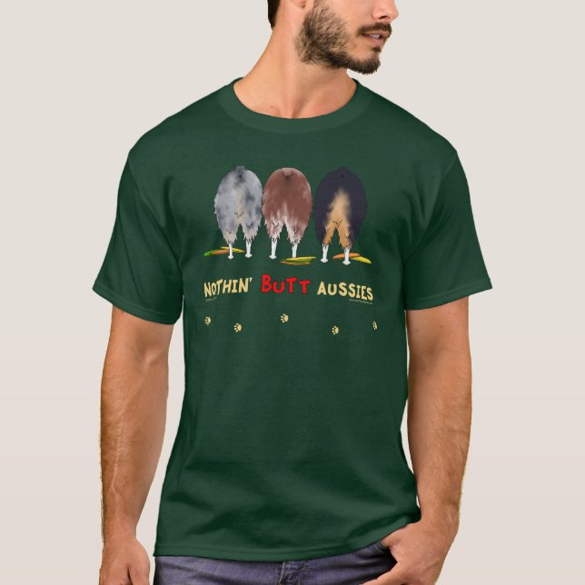 Ingenting knuffar Aussies Tee (Framsida)