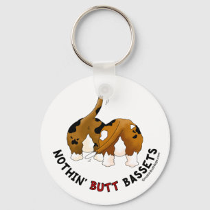 Ingenting knuffar Bassets Nyckelring