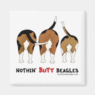 Ingenting knuffar Beagles Magnet
