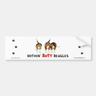 Ingenting knuffar Beaglesbildekalet Bildekal