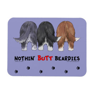 Ingenting knuffar Beardies Magnet
