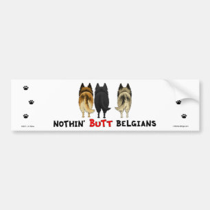 Ingenting knuffar belgare bildekal