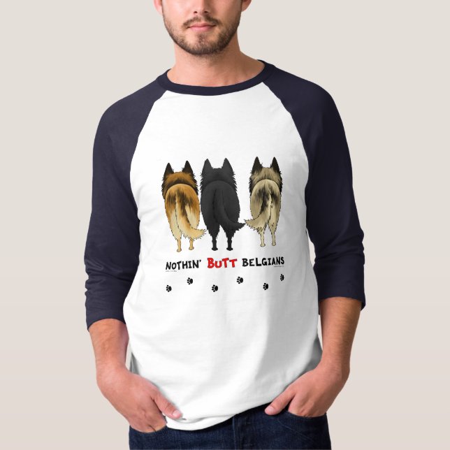 Ingenting knuffar belgare t-shirt (Framsida)