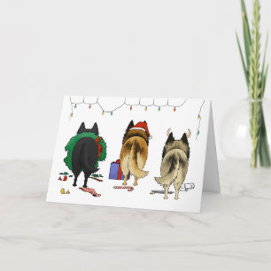 Ingenting knuffar belgisk jul helgkort