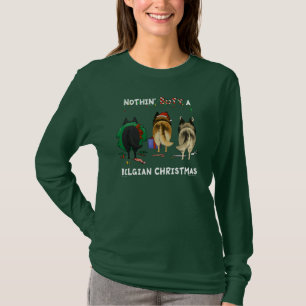 Ingenting knuffar belgisk jul t-shirt