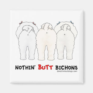 Ingenting knuffar Bichons Magnet