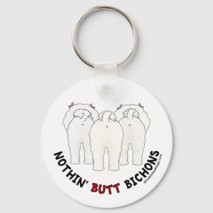Ingenting knuffar Bichons Nyckelring