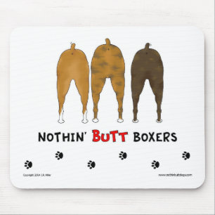 Ingenting knuffar boxare Mousepad Musmatta