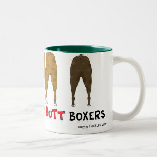 Ingenting knuffar boxaremuggen Två-Tonad mugg
