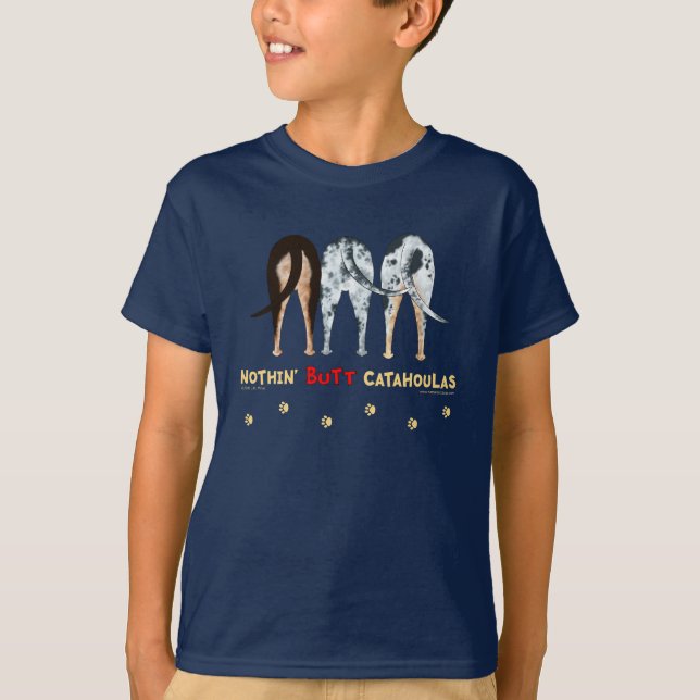Ingenting knuffar Catahoulas Tee Shirt (Framsida)