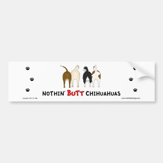 Ingenting knuffar Chihuahuasbildekalet Bildekal (Framsidan)