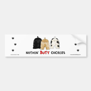 Ingenting knuffar cockerspanielbildekalet bildekal