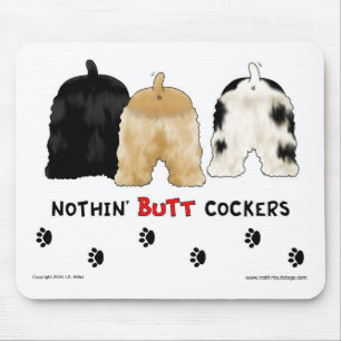 Ingenting knuffar cockerspaniels Mousepad Musmatta