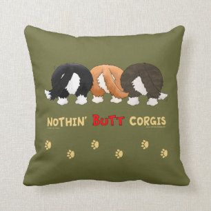 Ingenting knuffar Corgis Kudde