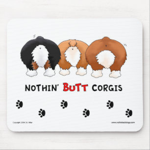 Ingenting knuffar Corgis Mousepad Musmatta