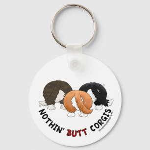 Ingenting knuffar Corgis Nyckelring