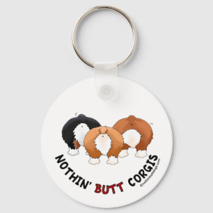 Ingenting knuffar Corgis Nyckelring