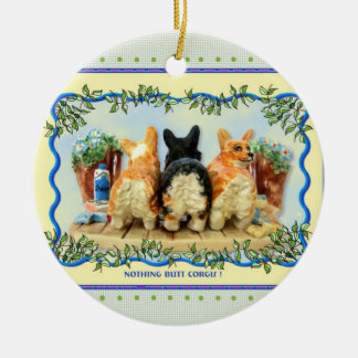 Ingenting knuffar Corgis! Prydnad Julgransprydnad Keramik