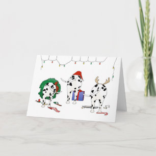 Ingenting knuffar Dalmatian jul Helgkort