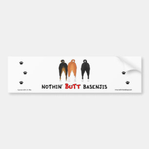 Ingenting knuffar den Basenjis bildekalet Bildekal