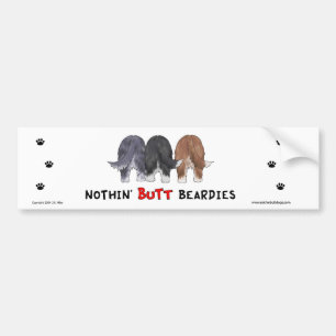 Ingenting knuffar den Beardies bildekalet Bildekal