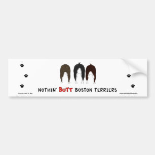 Ingenting knuffar den Boston Terriersbildekalet Bildekal