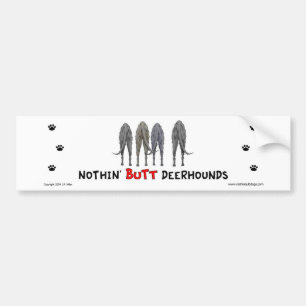 Ingenting knuffar den Deerhounds bildekalet Bildekal