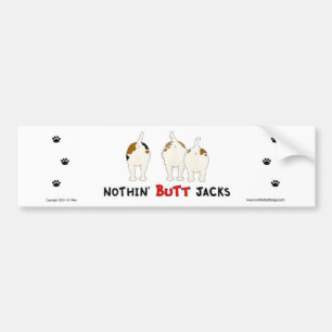Ingenting knuffar den jackRussells bildekalet Bildekal