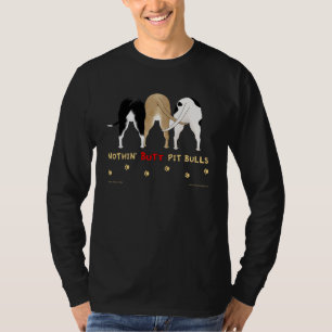 Ingenting knuffar den Pitbulls mörkskjortan T-shirt