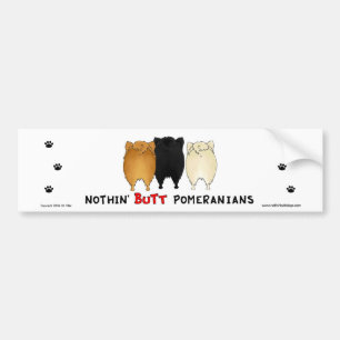 Ingenting knuffar den Pomeranians bildekalet Bildekal