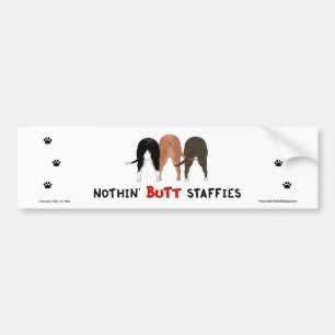 Ingenting knuffar den Staffies bildekalet Bildekal