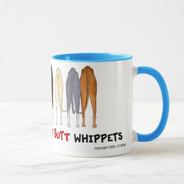 Ingenting knuffar den Whippets muggen Mugg (Höger)