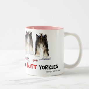Ingenting knuffar den Yorkies muggen Två-Tonad Mugg