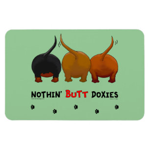 Ingenting knuffar Doxies Magnet