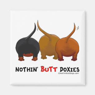 Ingenting knuffar Doxies Magnet