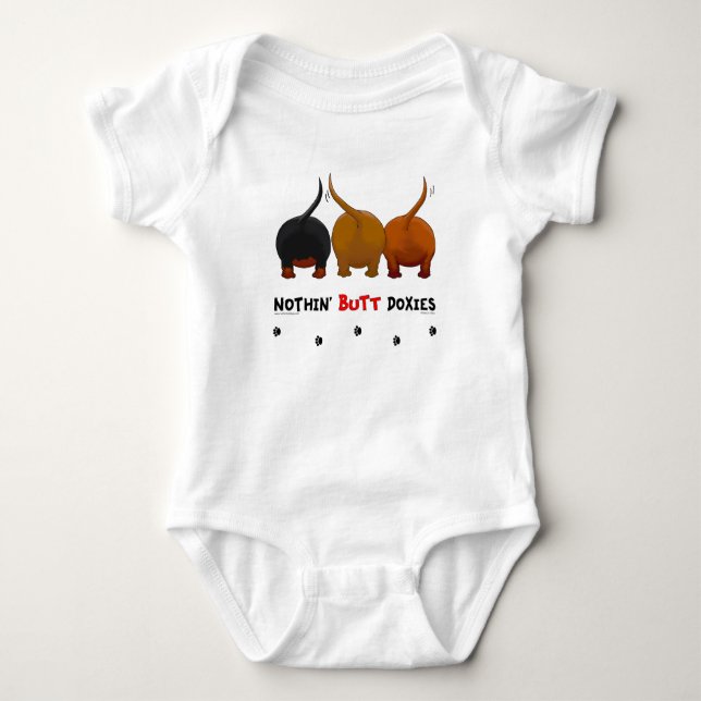 Ingenting knuffar Doxies T Shirt (Framsida)