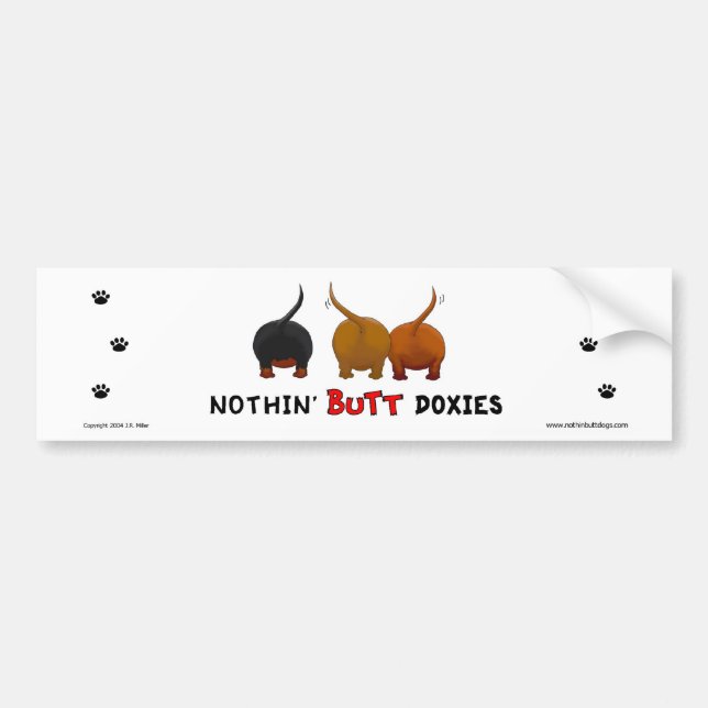 Ingenting knuffar Doxiesbildekalet Bildekal (Framsidan)