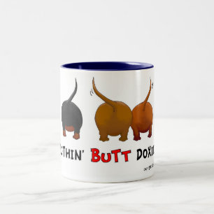 Ingenting knuffar Doxiesmuggen Två-Tonad Mugg