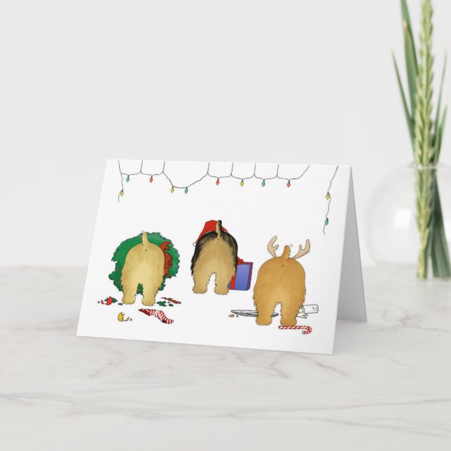 Ingenting knuffar en Norfolk jul Helgkort (Framsida)