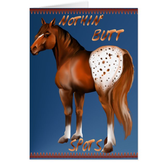 Ingenting knuffar fläckkortet hälsningskort (Framsidan)