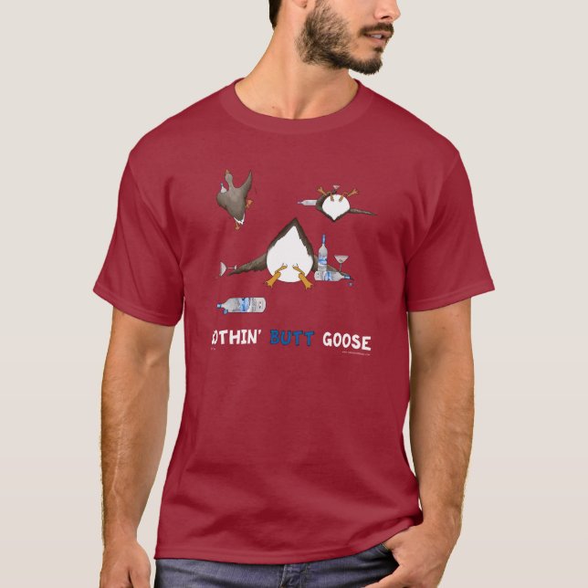 Ingenting knuffar gåsT-tröja T-shirt (Framsida)