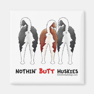 Ingenting knuffar Huskies Magnet