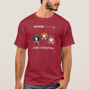 Ingenting knuffar jul för en Corgi T-shirt