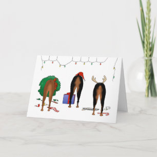 Ingenting knuffar jul för en Doberman Helgkort